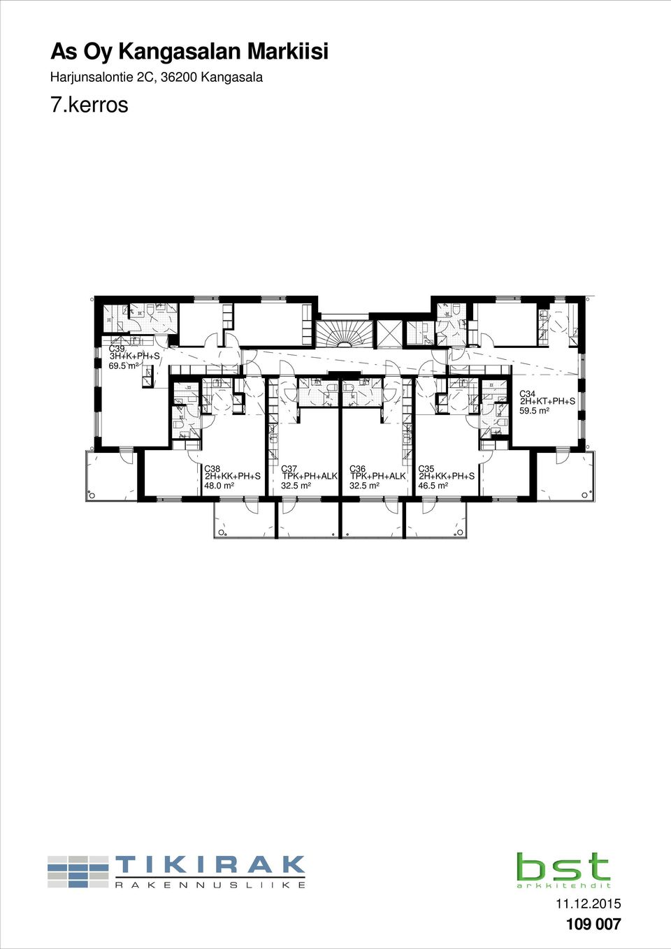 59.5 m² C38 48.