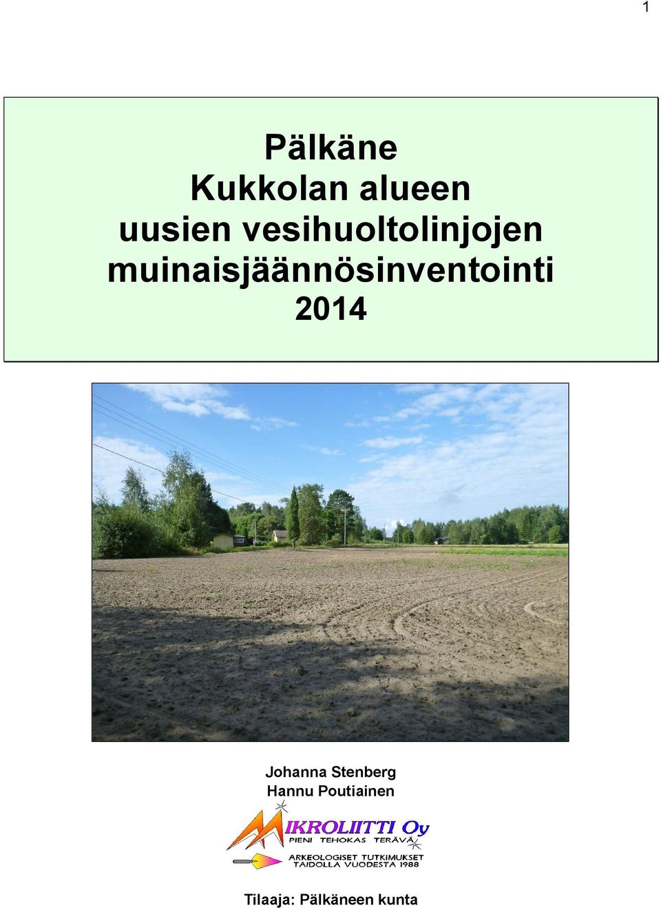 muinaisjäännösinventointi 2014