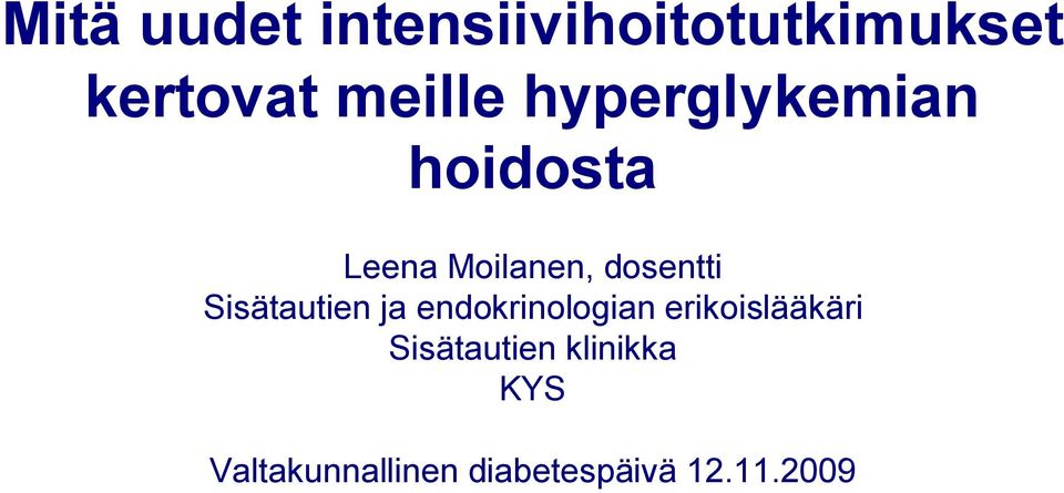 Sisätautien ja endokrinologian erikoislääkäri