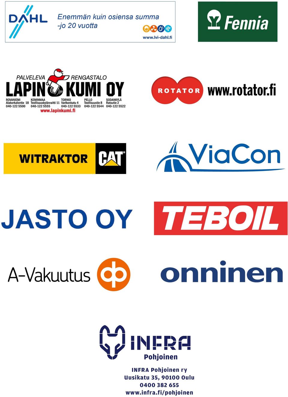 fi INFRA Pohjoinen ry Uusikatu