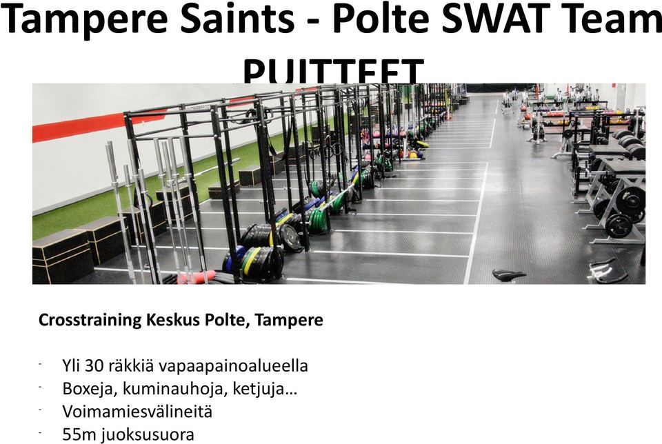 räkkiä vapaapainoalueella Boxeja,