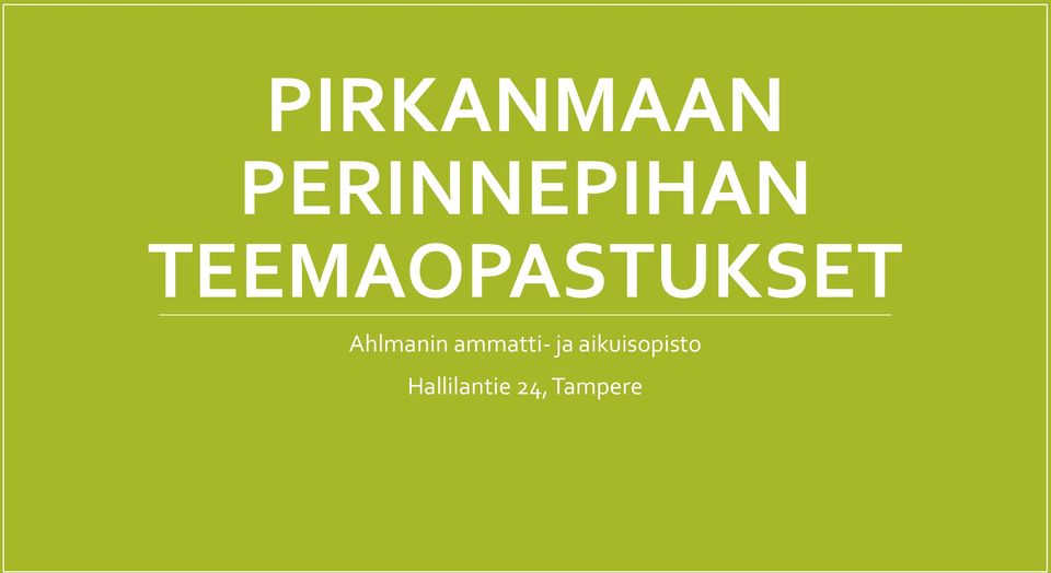 ammatti- ja aikuisopisto