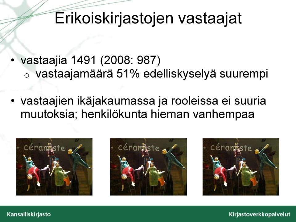 suurempi vastaajien ikäjakaumassa ja rooleissa