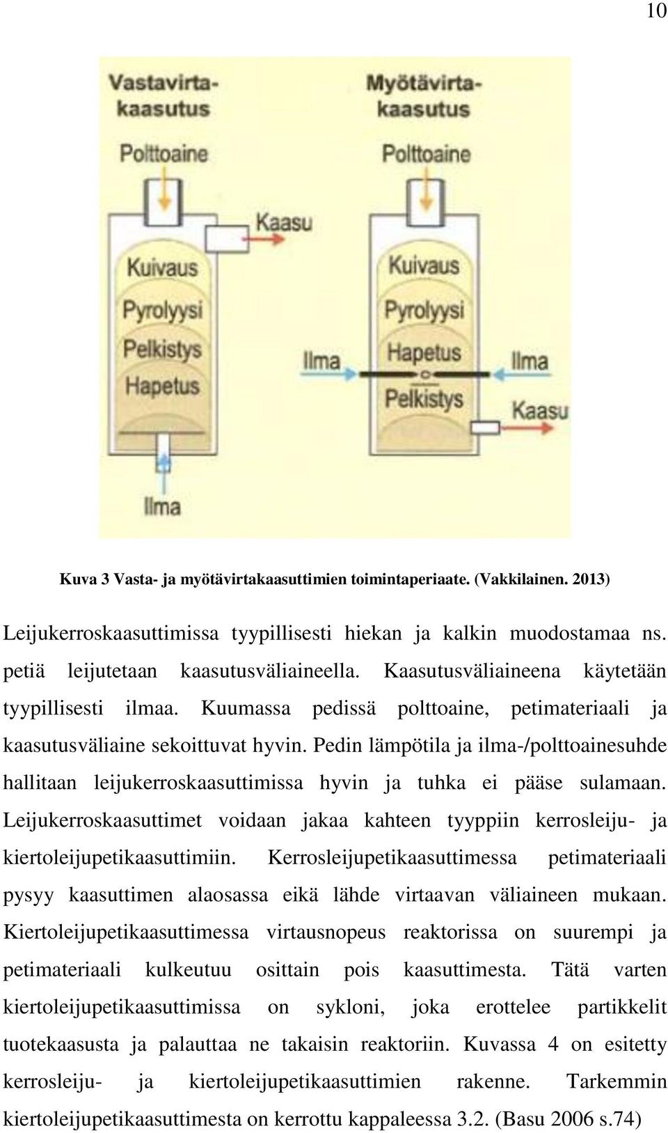 Pedin lämpötila ja ilma-/polttoainesuhde hallitaan leijukerroskaasuttimissa hyvin ja tuhka ei pääse sulamaan.