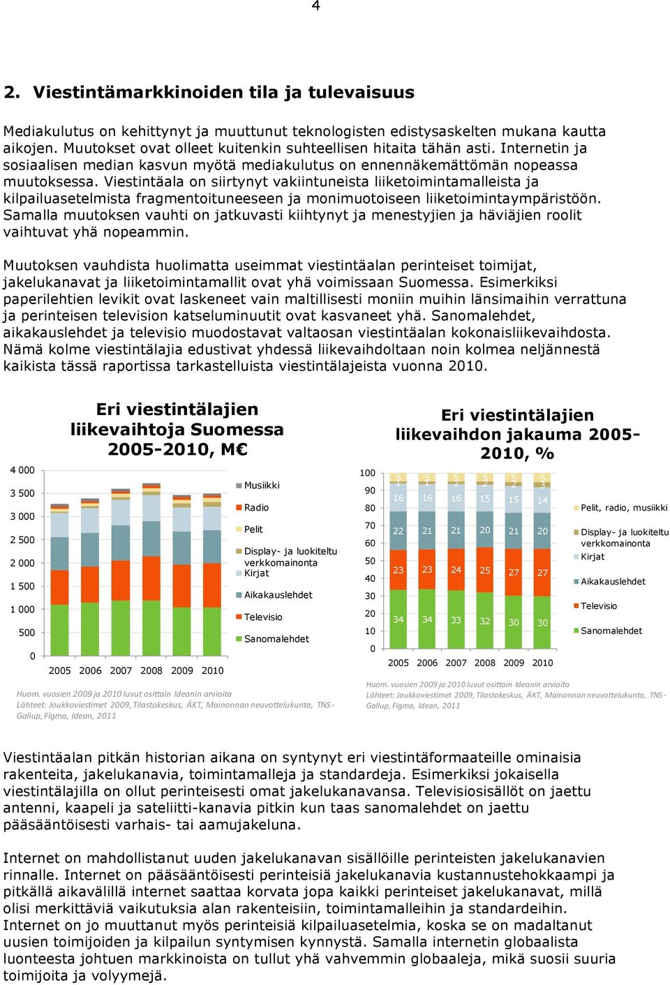 Viestintäala on siirtynyt vakiintuneista liiketoimintamalleista ja kilpailuasetelmista fragmentoituneeseen ja monimuotoiseen liiketoimintaympäristöön.