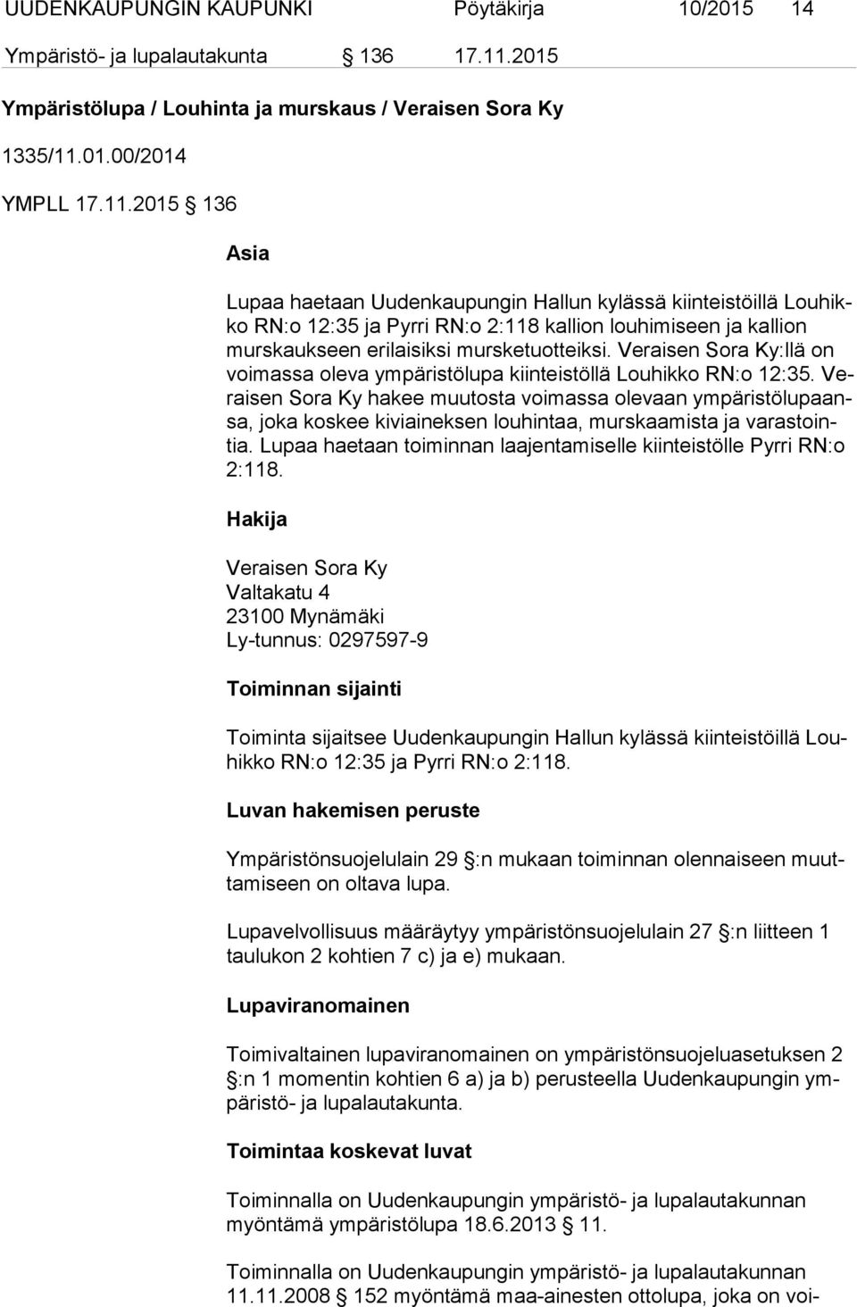 01.00/2014 YMPLL 17.11.