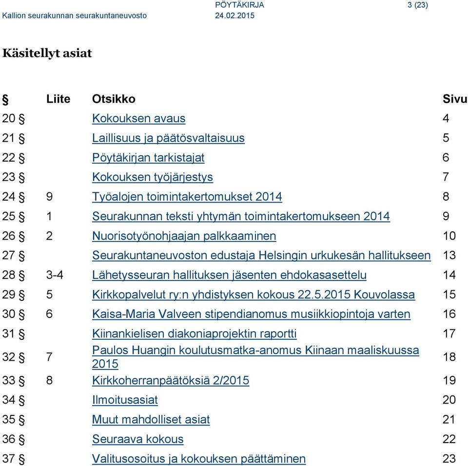 3-4 Lähetysseuran hallituksen jäsenten ehdokasasettelu 14 29 5 