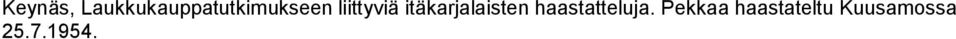liittyviä itäkarjalaisten