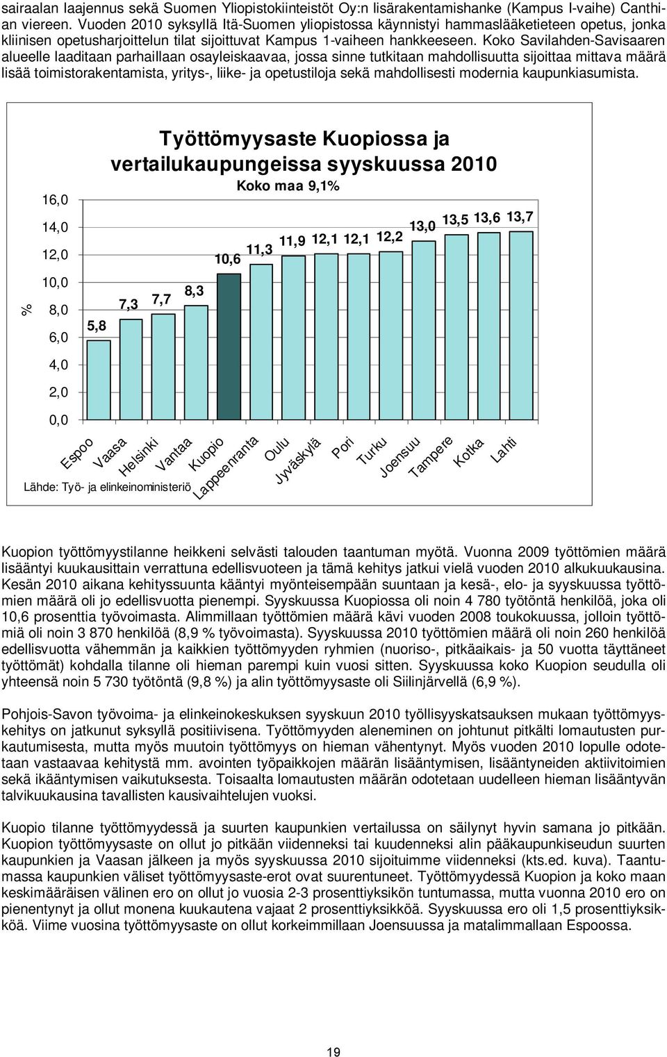 Koko Savilahden-Savisaaren alueelle laaditaan parhaillaan osayleiskaavaa, jossa sinne tutkitaan mahdollisuutta sijoittaa mittava määrä lisää toimistorakentamista, yritys-, liike- ja opetustiloja sekä