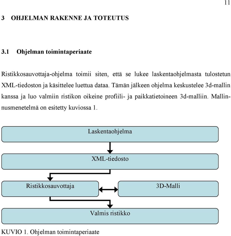 XML-tiedoston ja käsittelee luettua dataa.