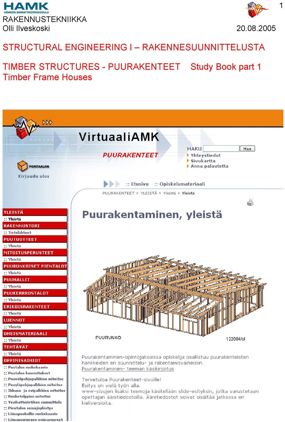 STRUCTURES - PUURAKENTEET