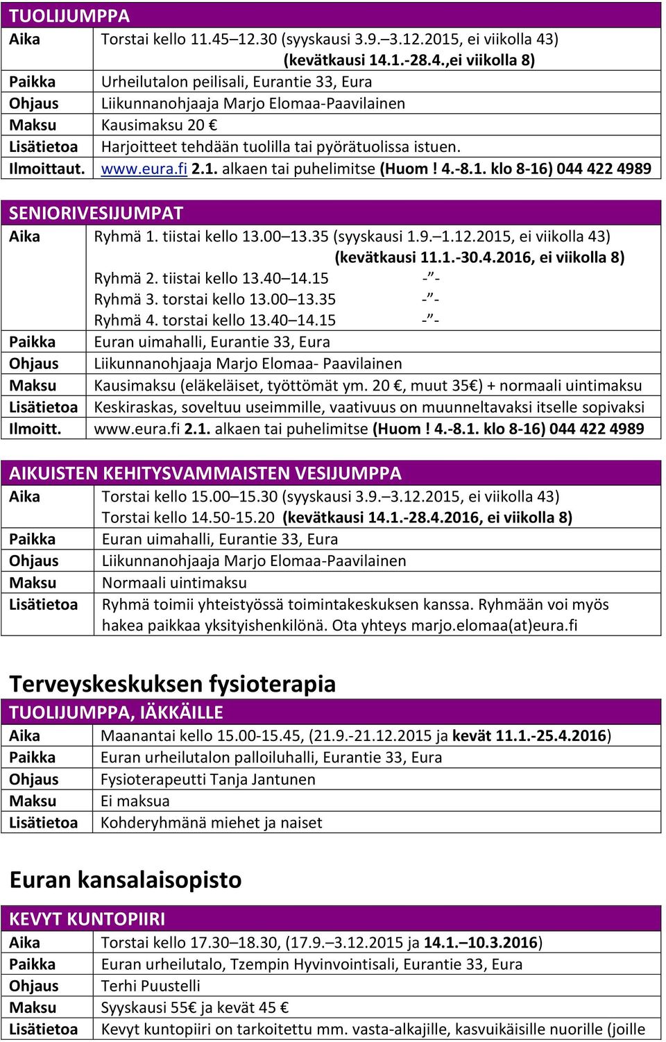 ) (kevätkausi 14.