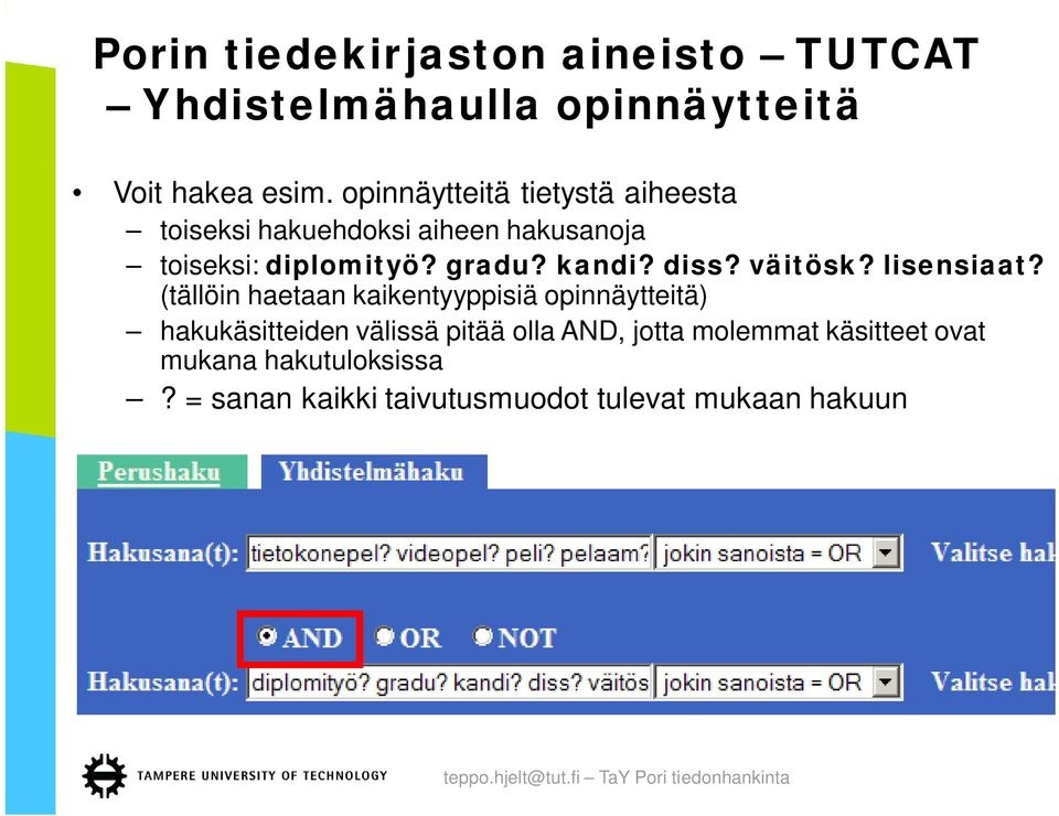 kandi? diss? väitösk? lisensiaat?