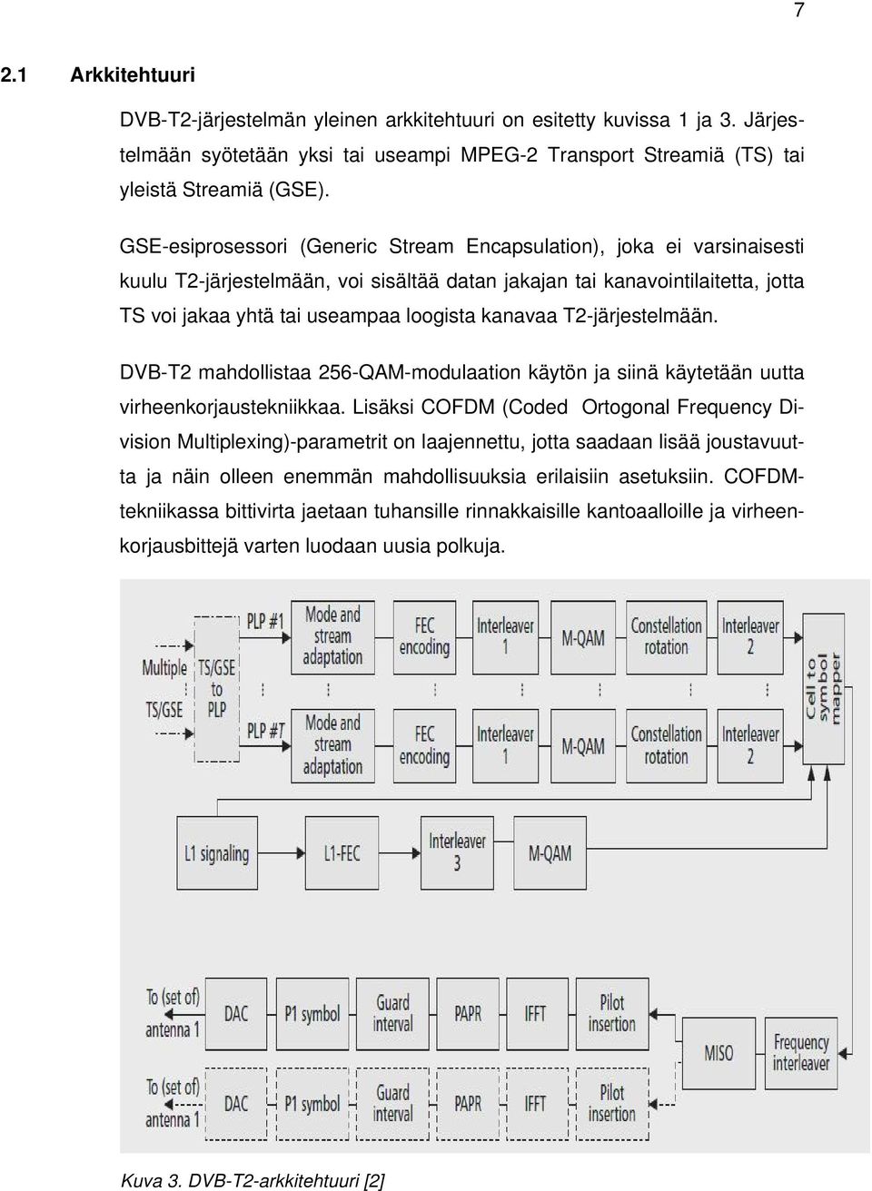 kanavaa T2-järjestelmään. DVB-T2 mahdollistaa 256-QAM-modulaation käytön ja siinä käytetään uutta virheenkorjaustekniikkaa.