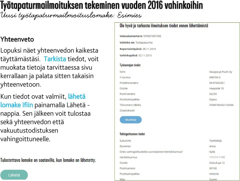 sitten takaisin yhteenvetoon.