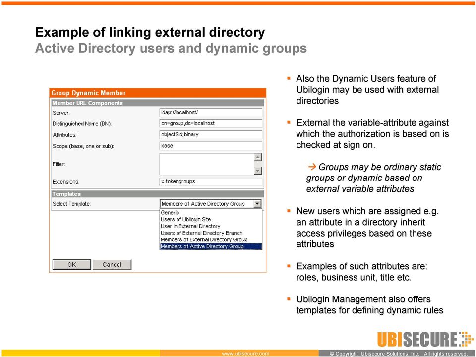 Groups may be ordinary static gr