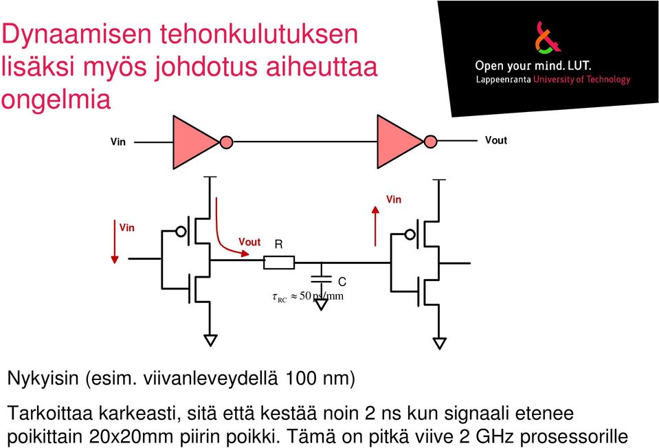 viivanleveydellä 100 nm) Tarkoittaa karkeasti, sitä että kestää noin 2