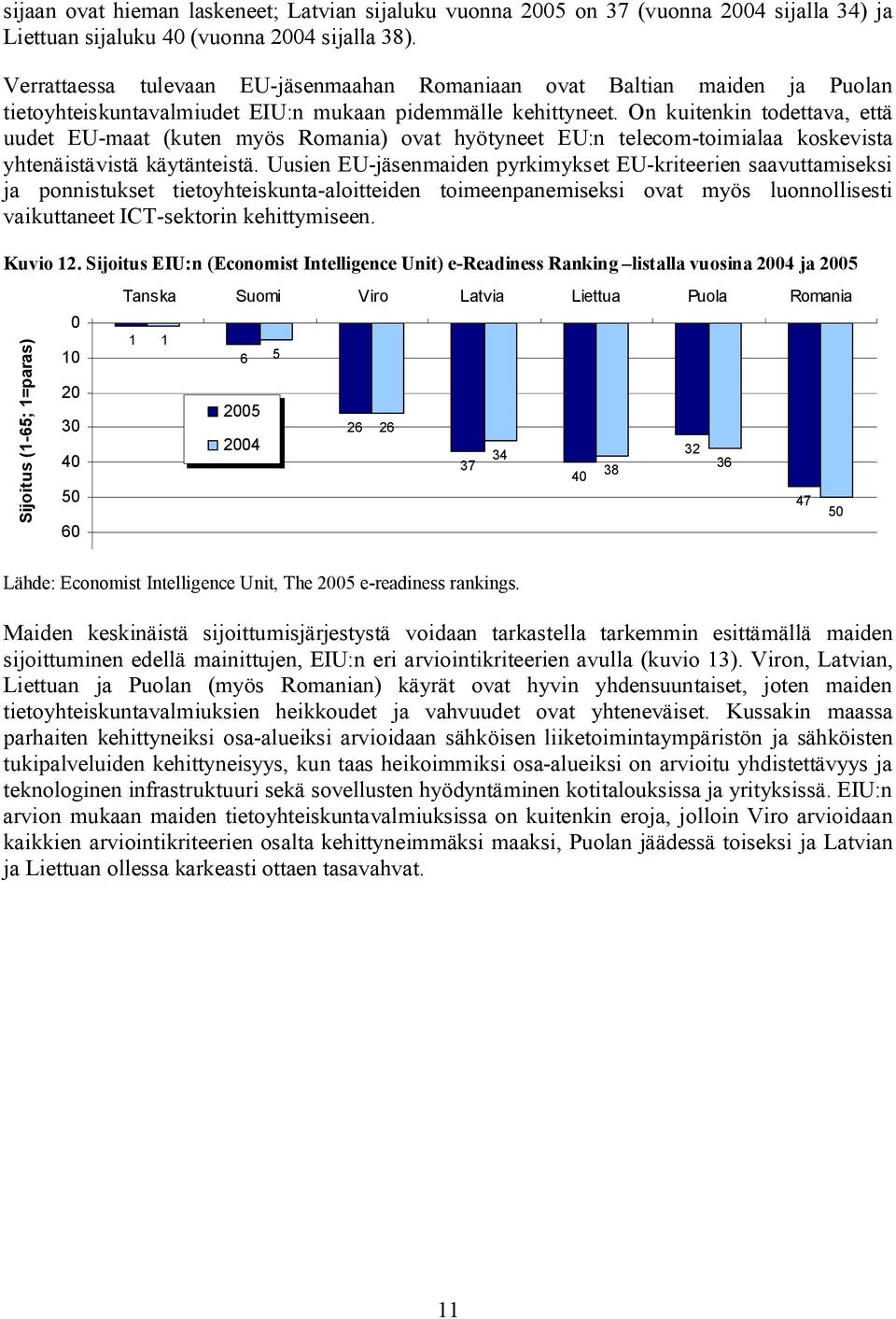 On kuitenkin todettava, että uudet EU maat (kuten myös Romania) ovat hyötyneet EU:n telecom toimialaa koskevista yhtenäistävistä käytänteistä.