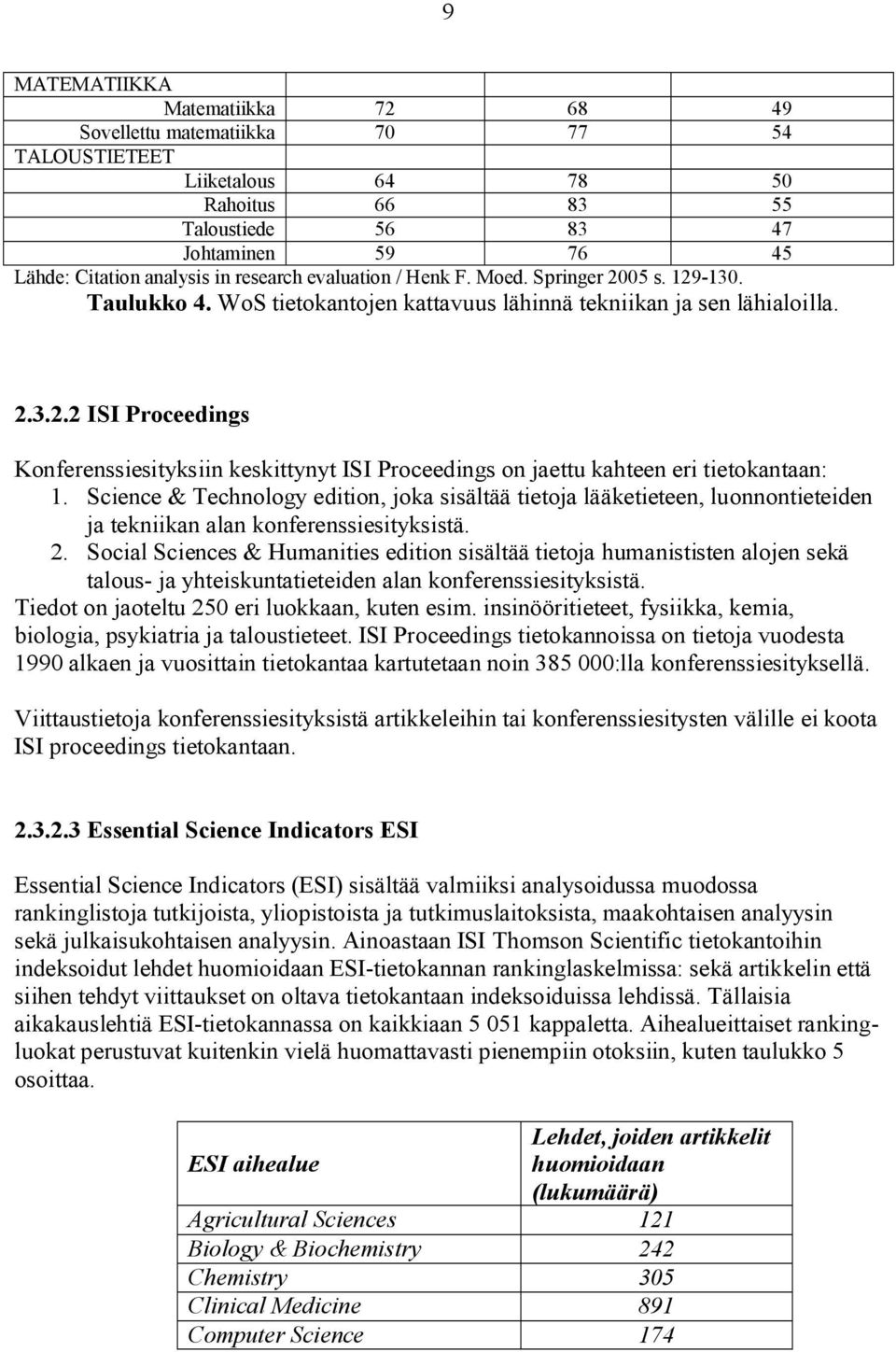 Science & Technology edition, joka sisältää tietoja lääketieteen, luonnontieteiden ja tekniikan alan konferenssiesityksistä. 2.