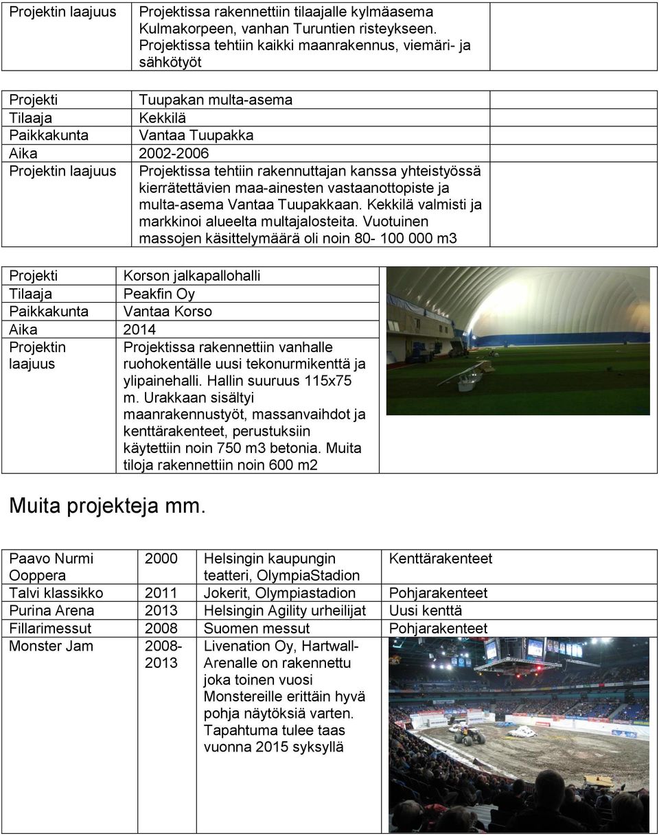 maa-ainesten vastaanottopiste ja multa-asema Vantaa Tuupakkaan. Kekkilä valmisti ja markkinoi alueelta multajalosteita.