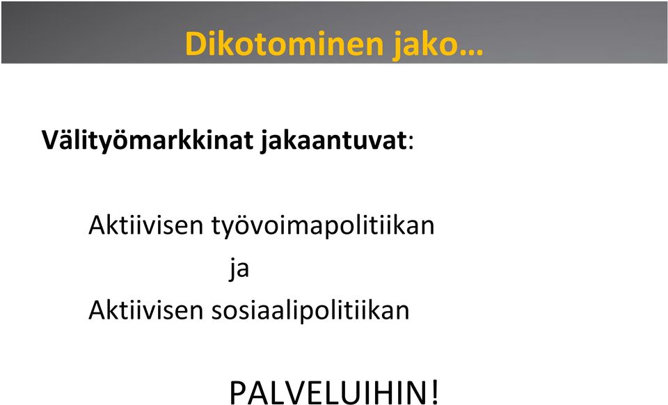 Aktiivisen työvoimapolitiikan