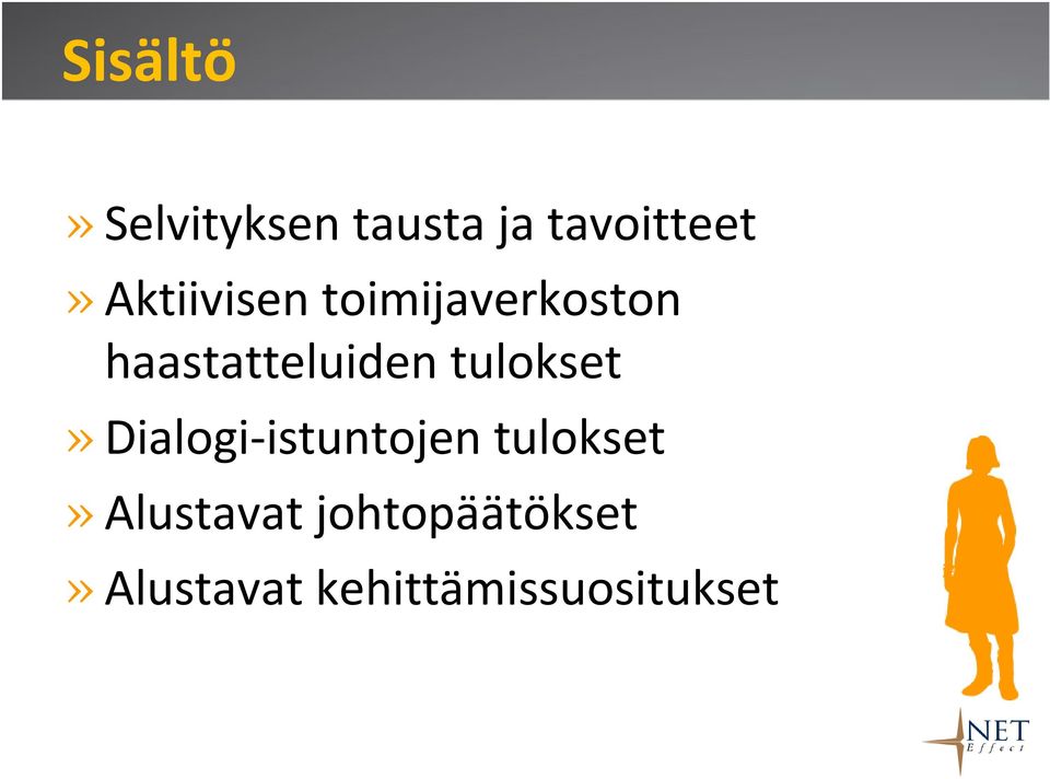 haastatteluiden tulokset»dialogi-istuntojen