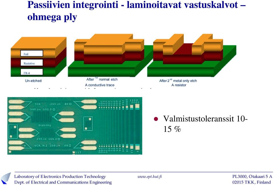 vastuskalvot ohmega ply