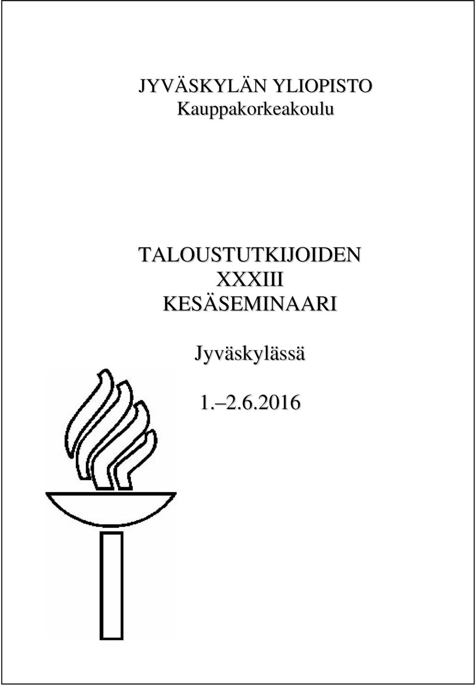 TALOUSTUTKIJOIDEN XXXIII