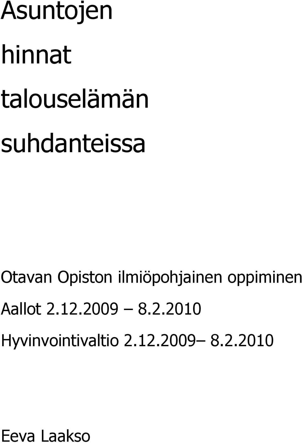 ilmiöpohjainen oppiminen Aallot 2.12.