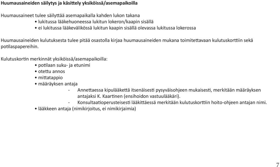 potilaspapereihin.