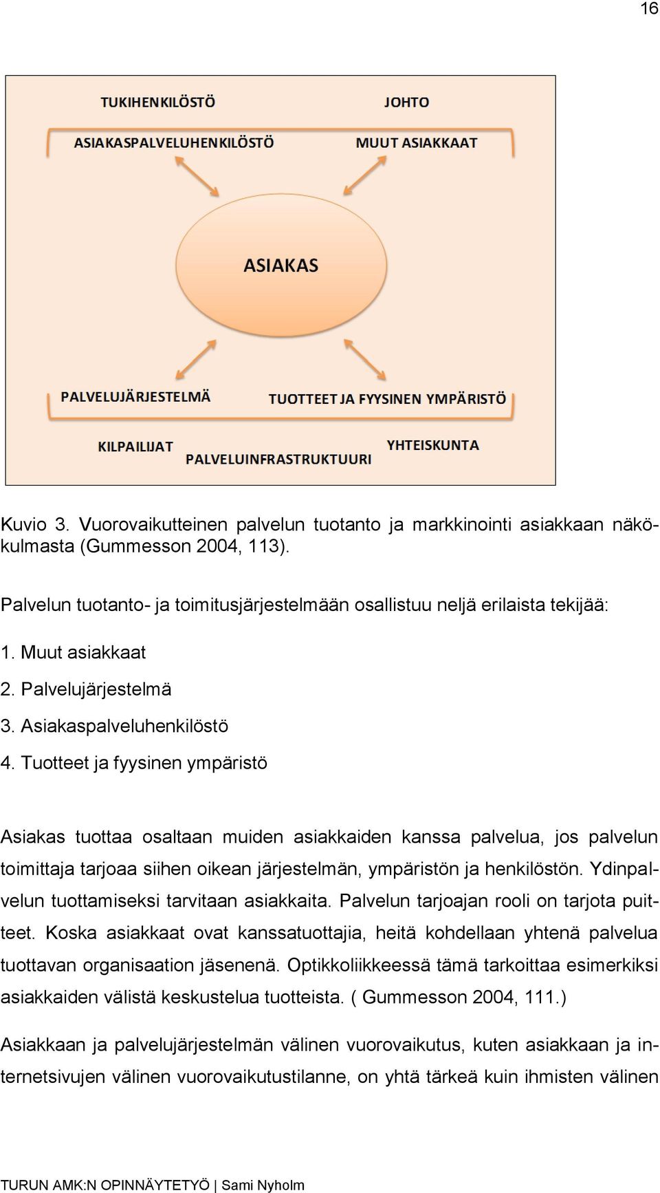 Tuotteet ja fyysinen ympäristö Asiakas tuottaa osaltaan muiden asiakkaiden kanssa palvelua, jos palvelun toimittaja tarjoaa siihen oikean järjestelmän, ympäristön ja henkilöstön.