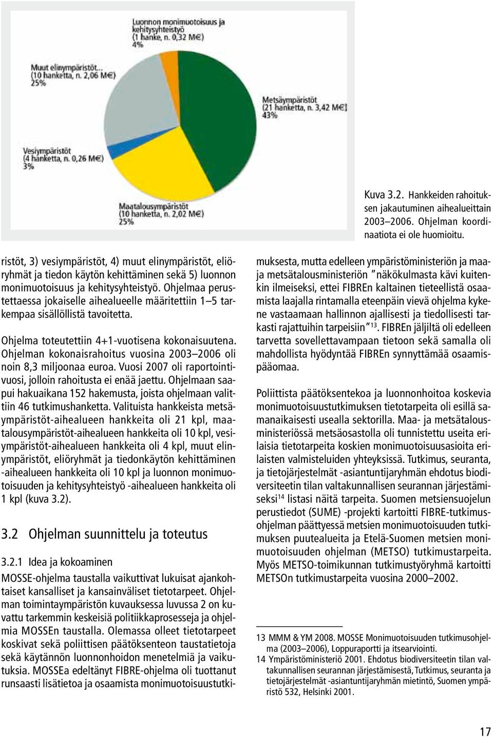 Ohjelmaa perustettaessa jokaiselle aihealueelle määritettiin 1 5 tarkempaa sisällöllistä tavoitetta. Ohjelma toteutettiin 4+1-vuotisena kokonaisuutena.