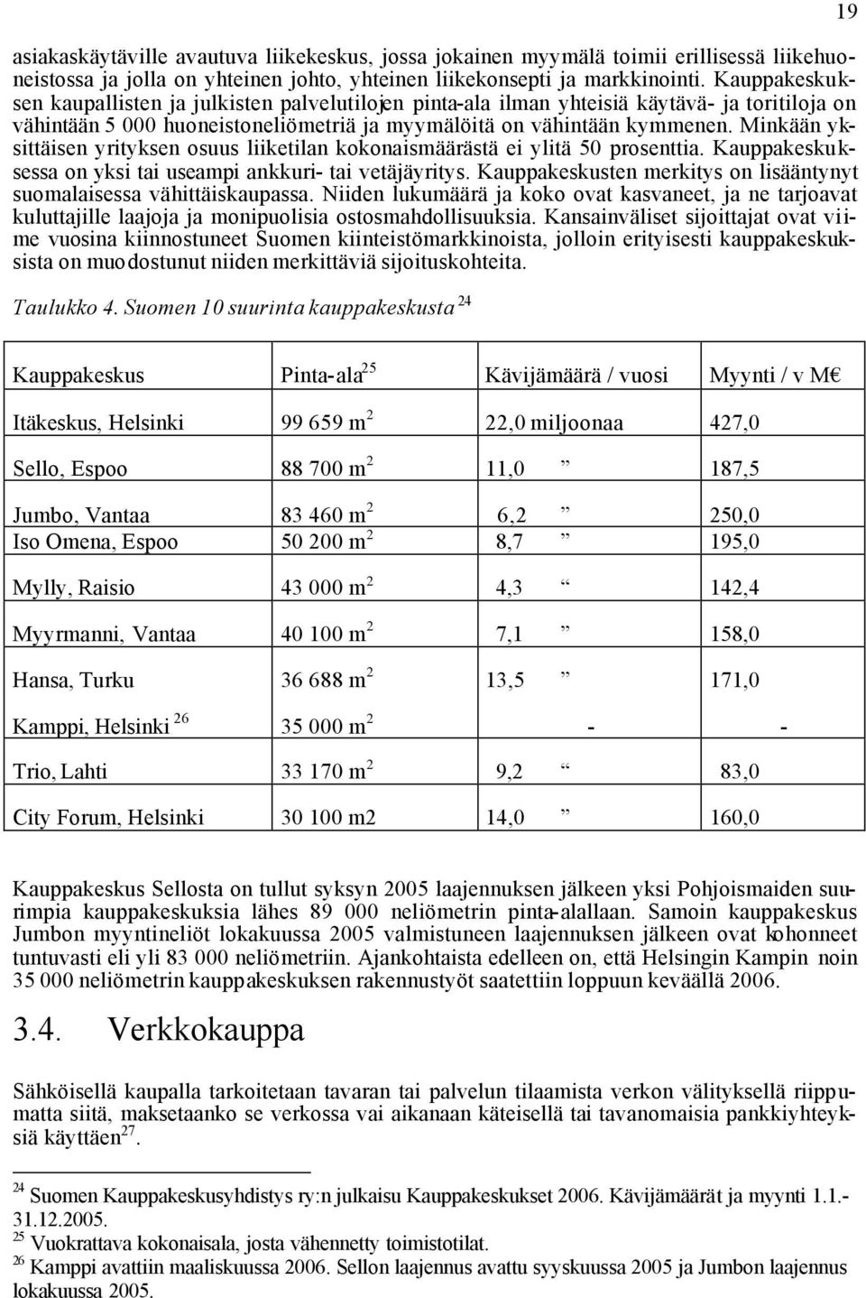 Minkään yksittäisen yrityksen osuus liiketilan kokonaismäärästä ei ylitä 50 prosenttia. Kauppakeskuksessa on yksi tai useampi ankkuri- tai vetäjäyritys.