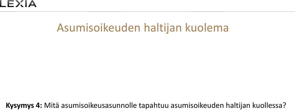 asumisoikeusasunnolle