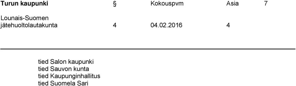 02.2016 4 tied Salon kaupunki tied