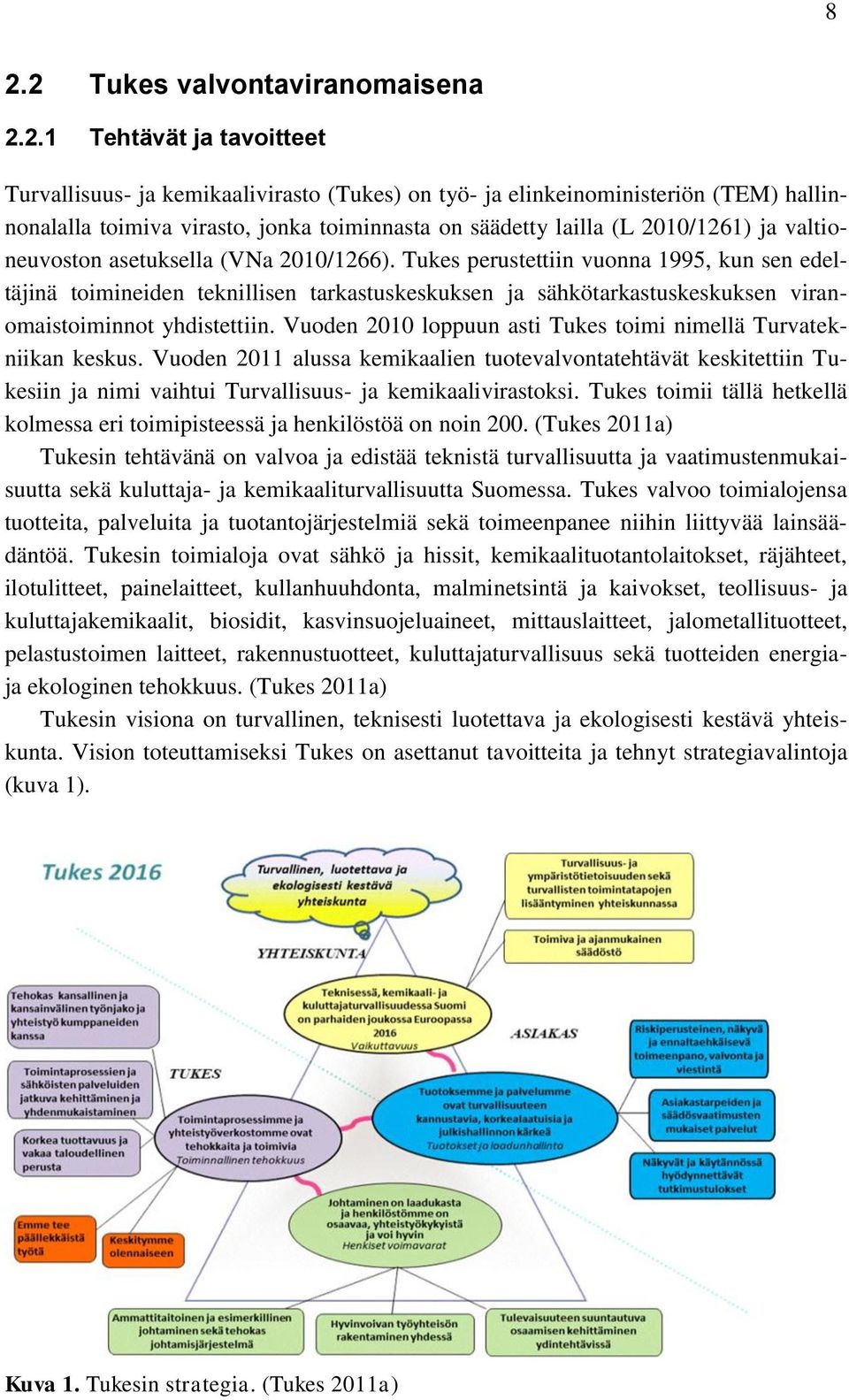 Tukes perustettiin vuonna 1995, kun sen edeltäjinä toimineiden teknillisen tarkastuskeskuksen ja sähkötarkastuskeskuksen viranomaistoiminnot yhdistettiin.