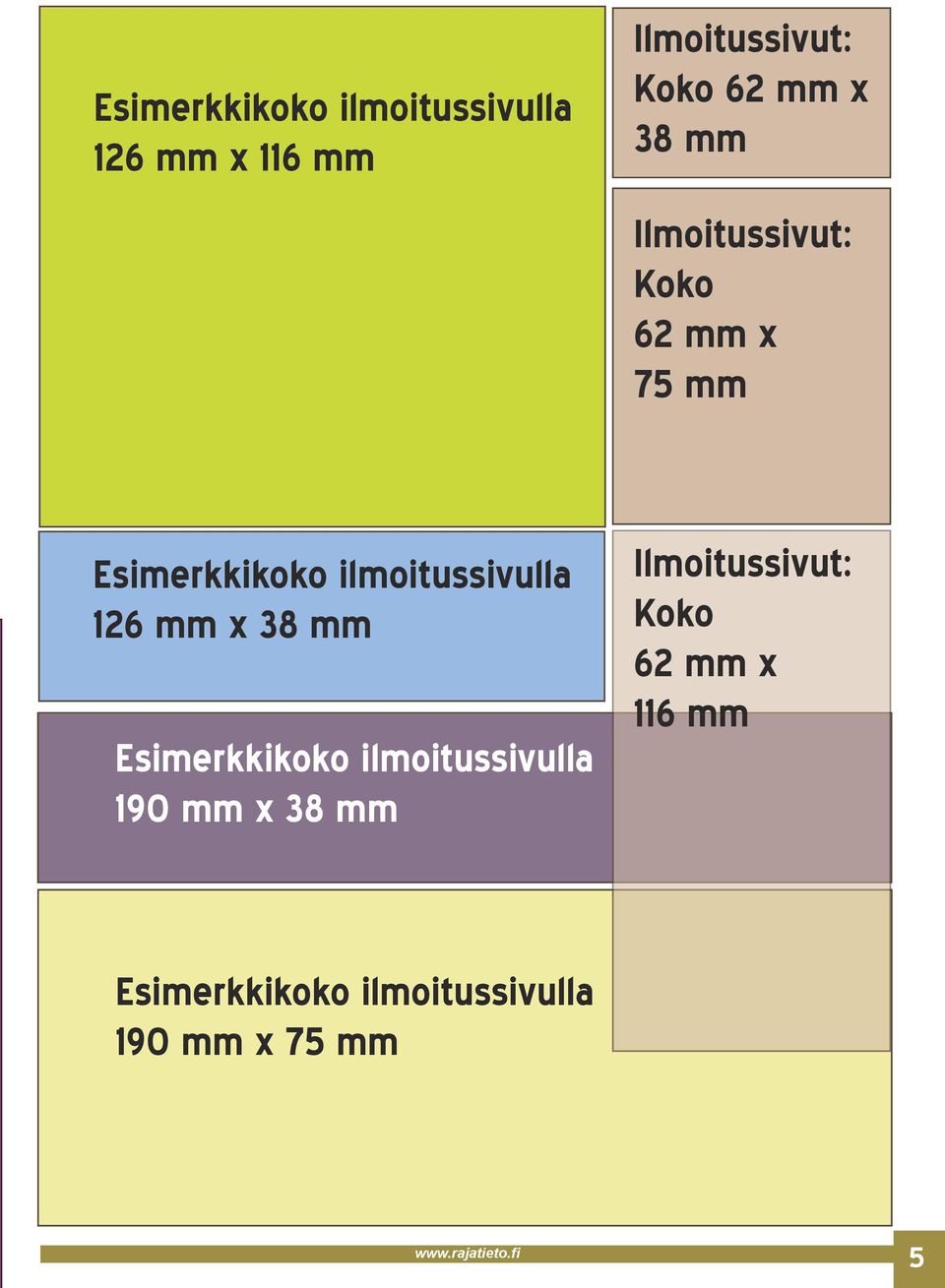 mm x 38 mm 190 mm x 38 mm