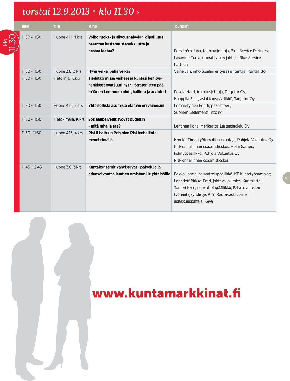 Vaine Jari, rahoitusalan erityisasiantuntija, Kuntaliitto 11:30 11:50 Tietolinja, K.krs Tiedätkö missä vaiheessa kuntasi kehityshankkeet ovat juuri nyt?