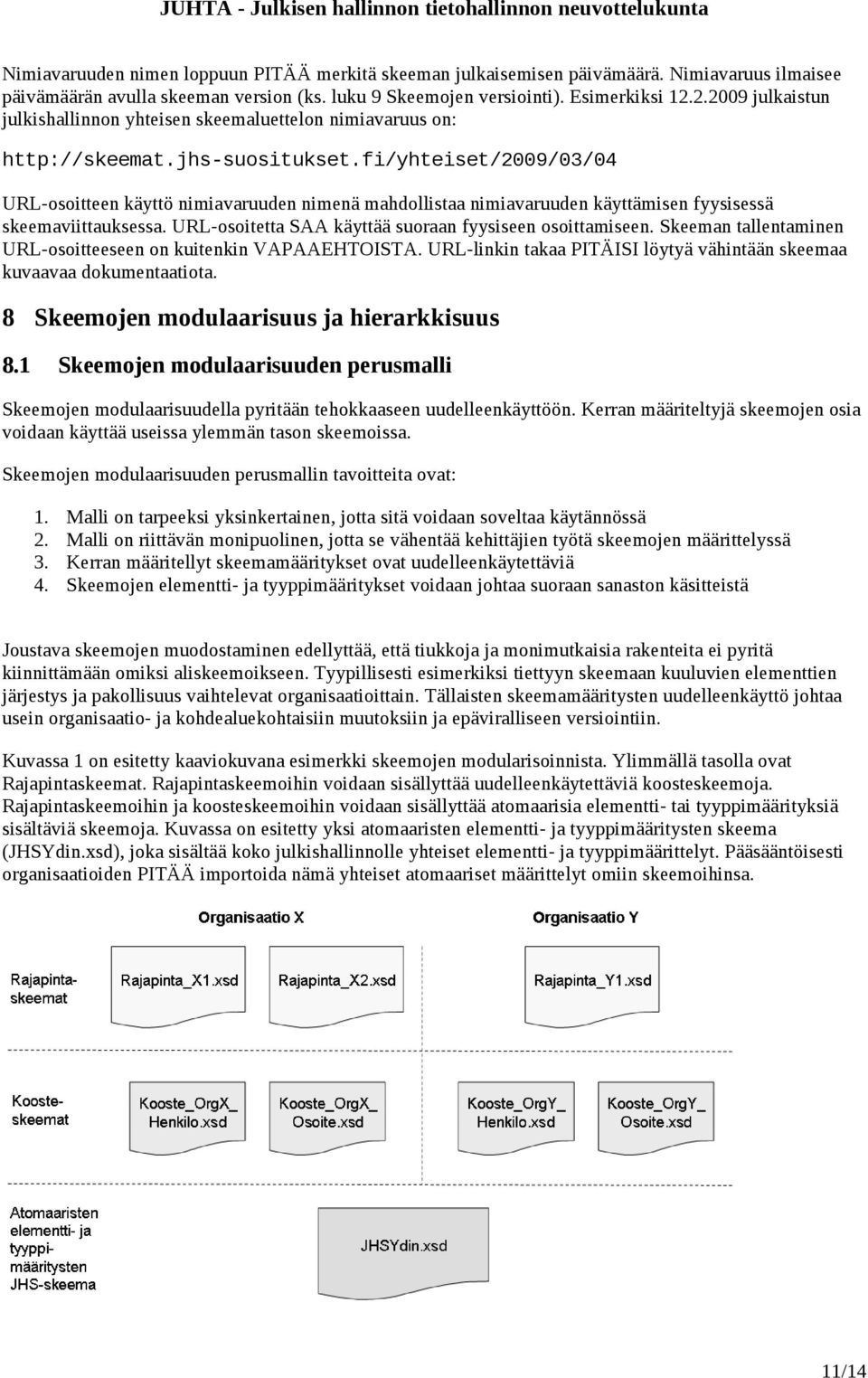 fi/yhteiset/2009/03/04 URL-osoitteen käyttö nimiavaruuden nimenä mahdollistaa nimiavaruuden käyttämisen fyysisessä skeemaviittauksessa. URL-osoitetta SAA käyttää suoraan fyysiseen osoittamiseen.