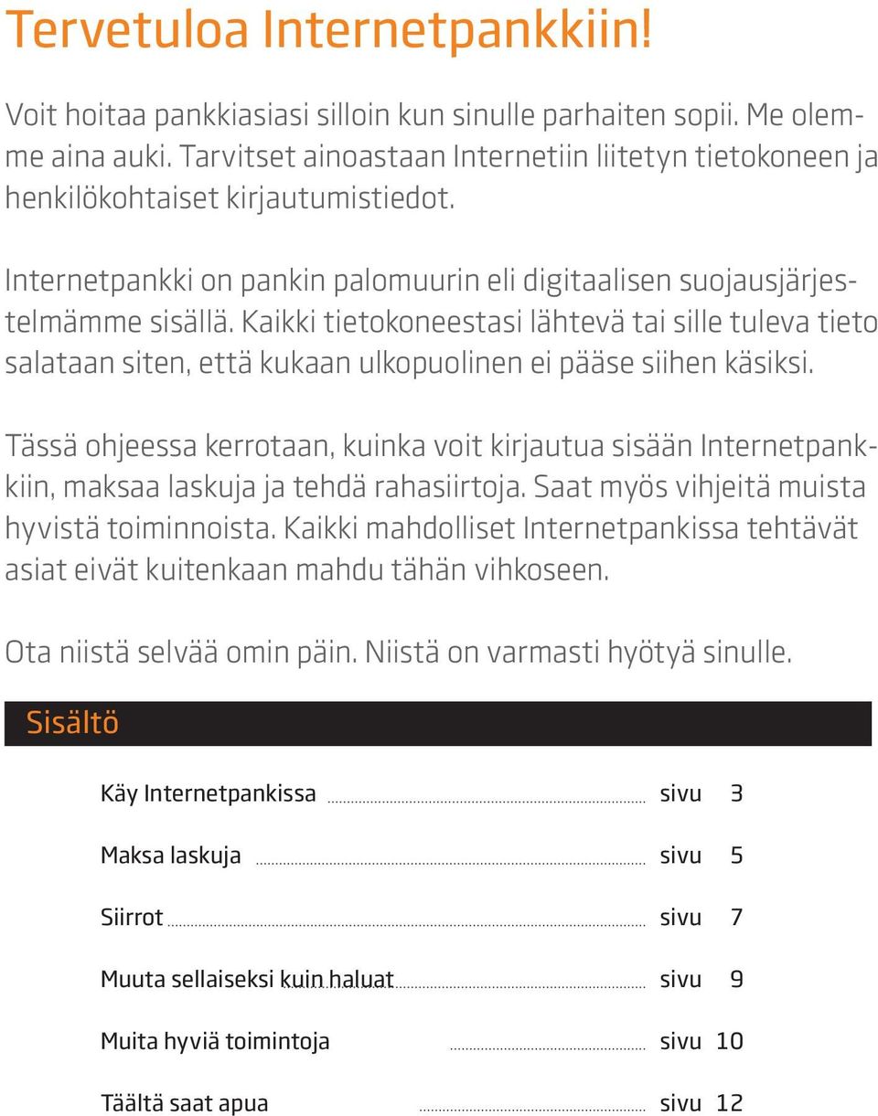 Kaikki tietokoneestasi lähtevä tai sille tuleva tieto salataan siten, että kukaan ulkopuolinen ei pääse siihen käsiksi.