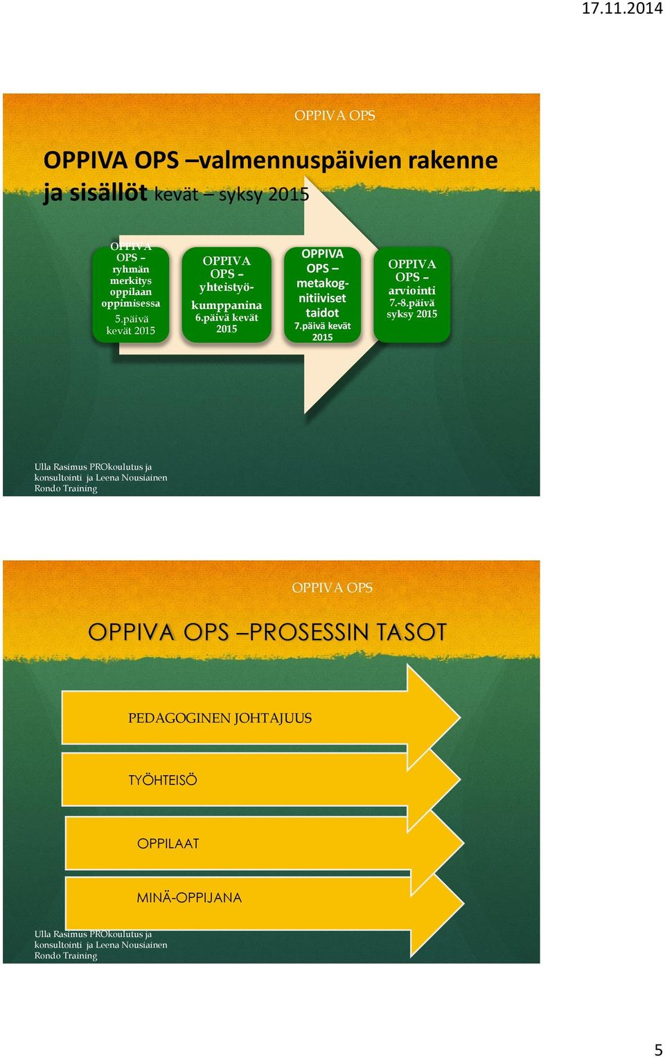 päivä kevät 2015 OPPIVA OPS arviointi 7.-8.