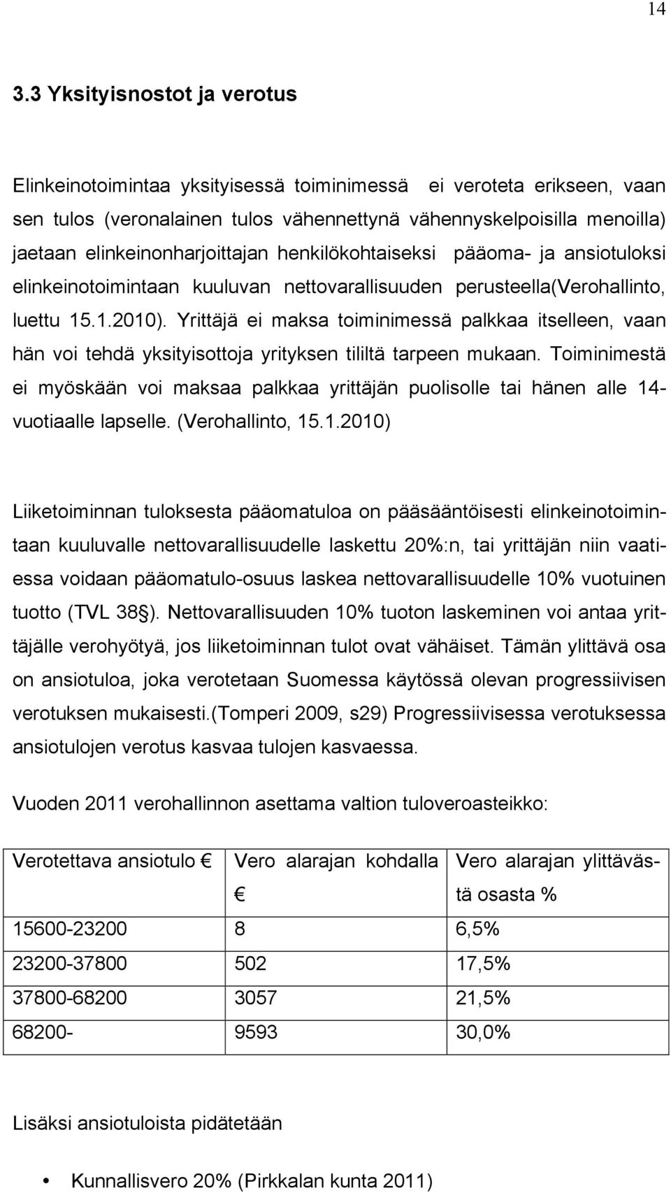 Yrittäjä ei maksa toiminimessä palkkaa itselleen, vaan hän voi tehdä yksityisottoja yrityksen tililtä tarpeen mukaan.