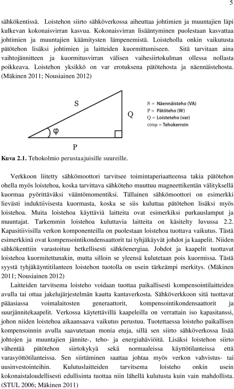 Sitä tarvitaan aina vaihtojännitteen ja kuormitusvirran välisen vaihesiirtokulman ollessa nollasta poikkeava. Loistehon yksikkö on var erotuksena pätötehosta ja näennäistehosta.