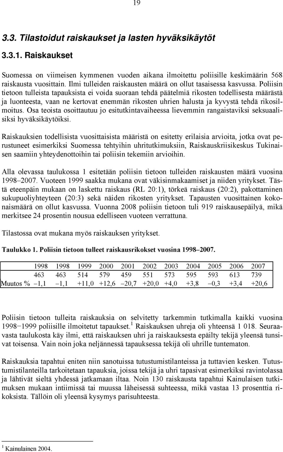 Poliisin tietoon tulleista tapauksista ei voida suoraan tehdä päätelmiä rikosten todellisesta määrästä ja luonteesta, vaan ne kertovat enemmän rikosten uhrien halusta ja kyvystä tehdä rikosilmoitus.