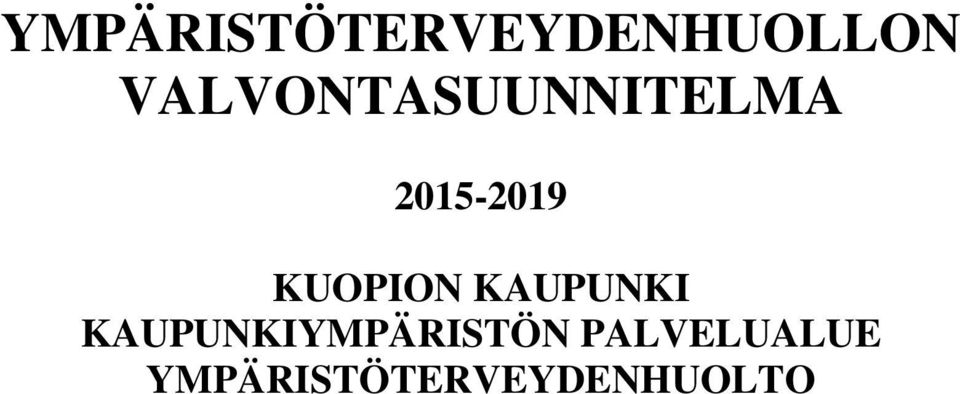 KUOPION KAUPUNKI