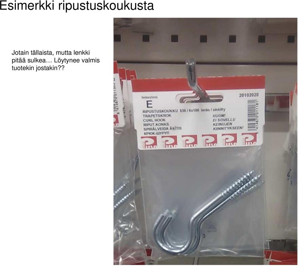 lenkki pitää sulkea