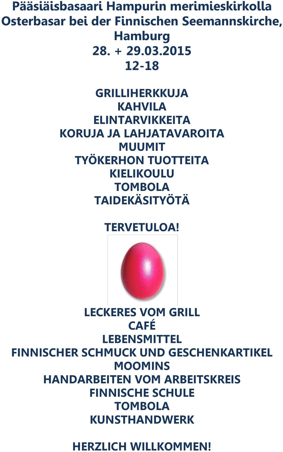 KIELIKOULU TOMBOLA TAIDEKÄSITYÖTÄ TERVETULOA!