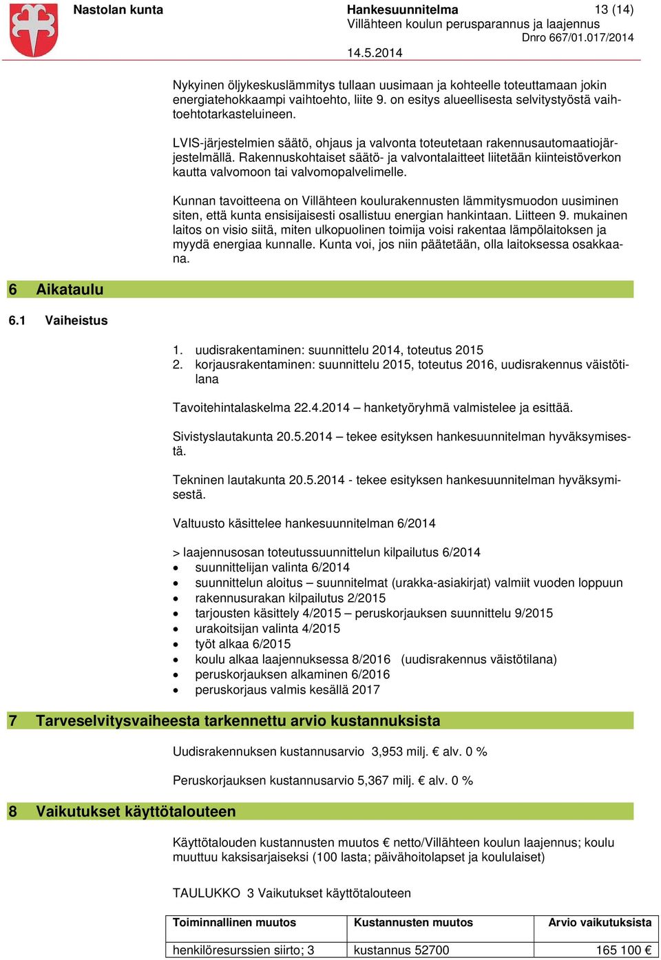 LVIS-järjestelmien säätö, ohjaus ja valvonta toteutetaan rakennusautomaatiojärjestelmällä.