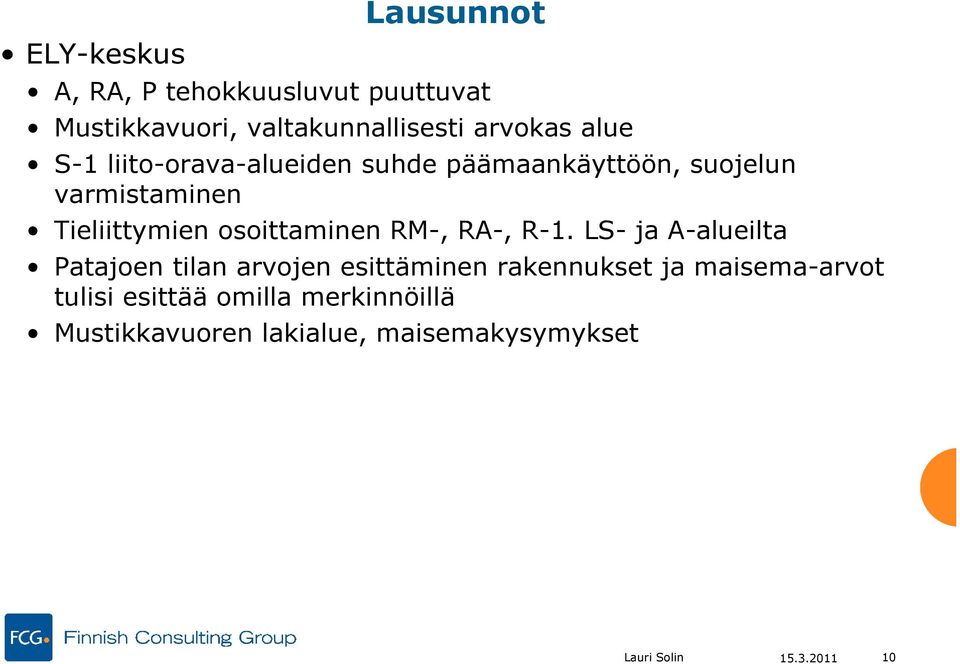 osoittaminen RM-, RA-, R-1.