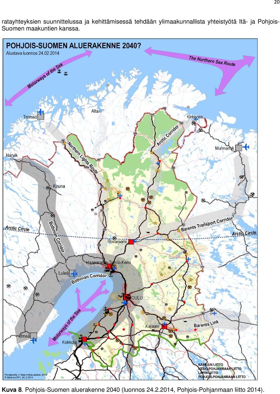 Suomen maakuntien kanssa. Kuva 8.